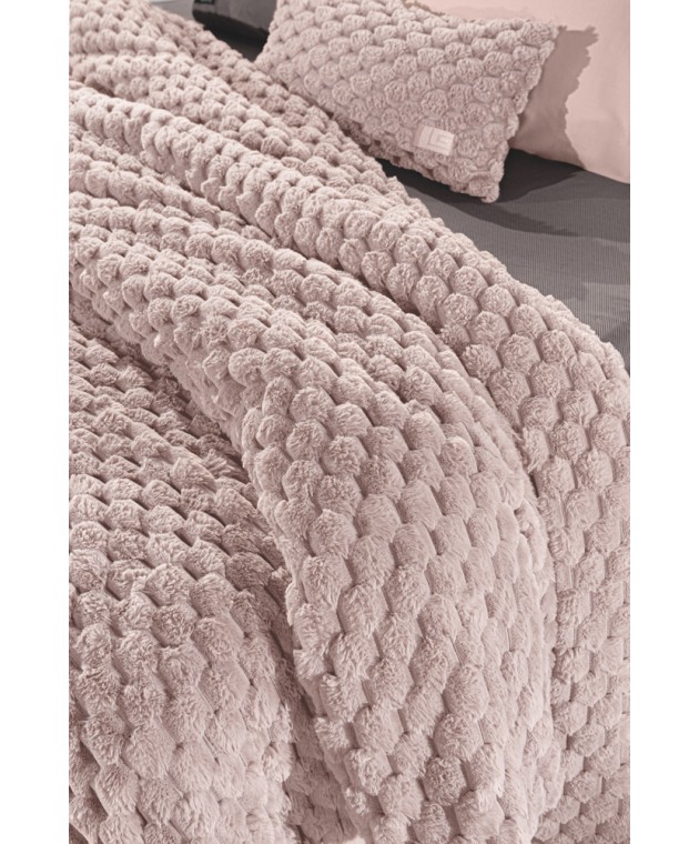 Κουβέρτα Elixir Old Pink 260x240 Γούνινες King Size
