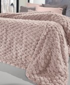 Κουβέρτα Elixir Old Pink 260x240 Γούνινες King Size