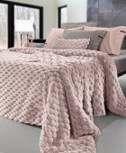 Κουβέρτα Elixir Old Pink 260x240 Γούνινες King Size
