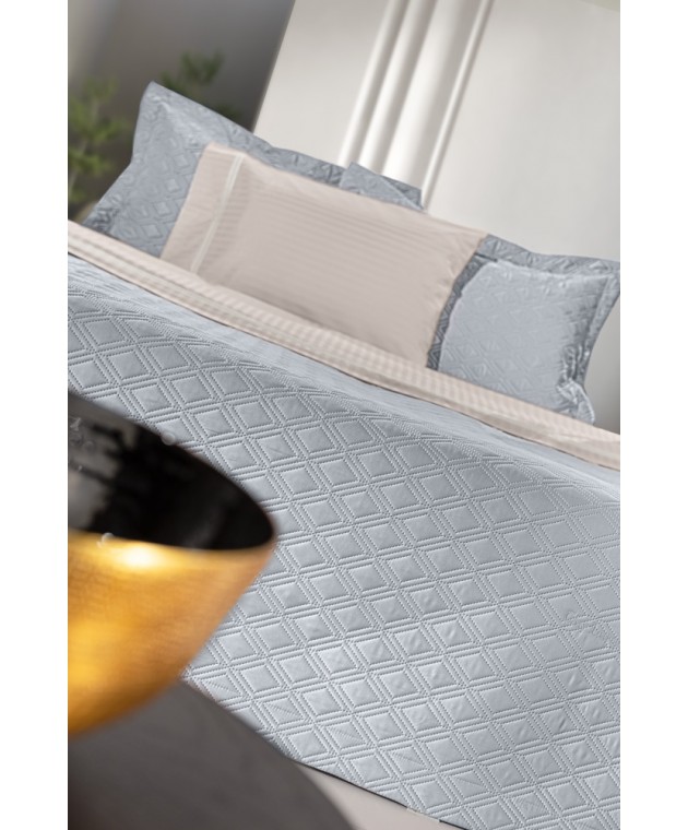 Σετ 3τμχ Κουβερλί Honour Silver 240x250 Νυφικό Κουβερλί