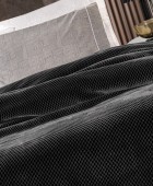 Κουβέρτα Cheval Antracite 220x240 Κουβέρτες Βελουτέ Υπέρδιπλες