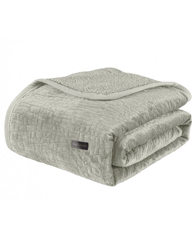 Σετ 2τμχ Κουβέρτα Bolzano Khaki 160x220 Κουβέρτες Βελουτέ Μονές