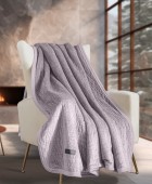 Ριχτάρι Bolzano Melanze 130x170 + Διακοσμητικό Μαξιλάρι Πολυθρόνας