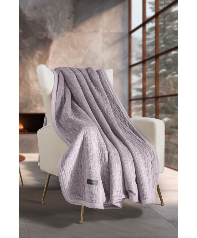 Ριχτάρι Bolzano Melanze 130x170 + Διακοσμητικό Μαξιλάρι Πολυθρόνας