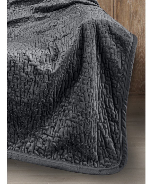Ριχτάρι Bolzano Anthracite 130x170 + Διακοσμητικό Μαξιλάρι ΝΕΕΣ ΑΦΙΞΕΙΣ