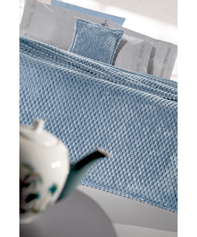Σετ 2τμχ Κουβέρτα Smoothie Blue 160x220 Κουβέρτες Fleece Μονές