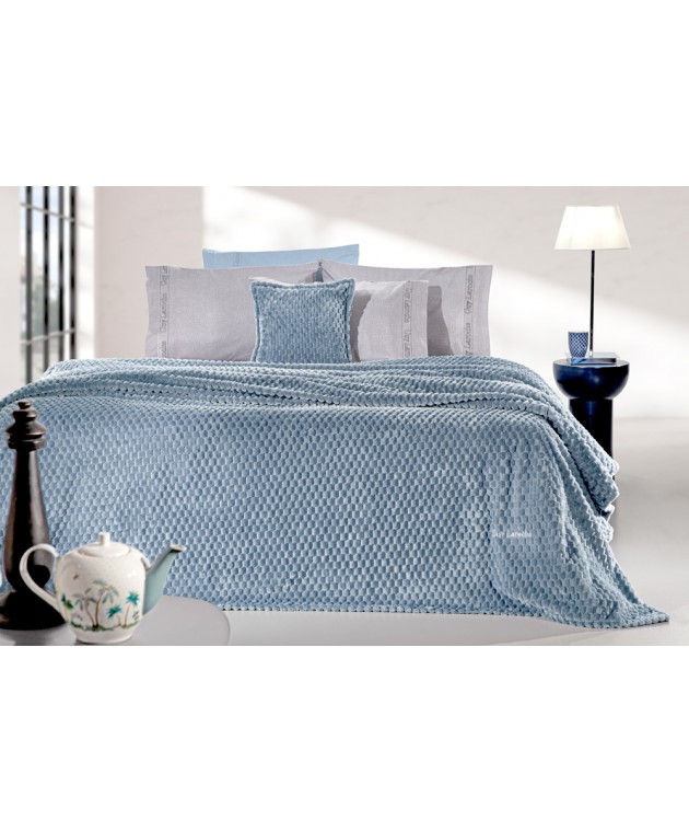 Σετ 2τμχ Κουβέρτα Smoothie Blue 220x240 Κουβέρτες Fleece Υπέρδιπλες
