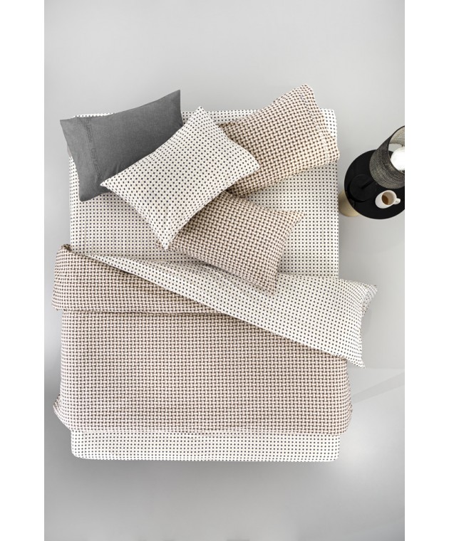 Σετ 2τμχ Παπλωματοθήκη Buddha Cashmere Suede 165x225 Παπλωματοθήκες Μονές