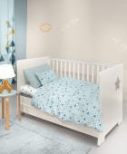 Σετ 3τμχ Βρεφικά Σεντόνια Two 2 Twenty Aqua 115x170 Βρεφικά Σεντόνια