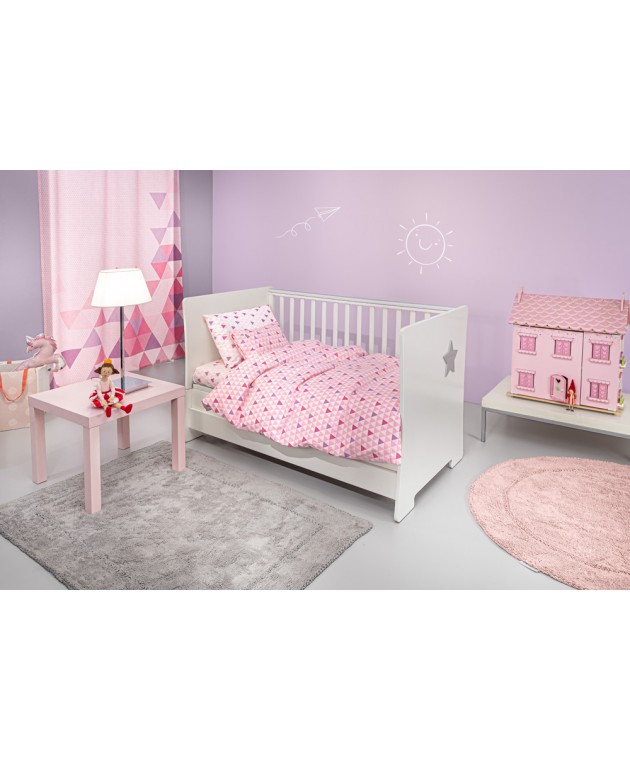 Σετ 3τμχ Βρεφικά Σεντόνια Two 2 Twenty Fuchsia 115x170 Βρεφικά Σεντόνια