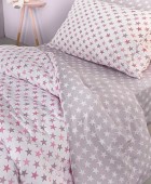 Σετ 2τμχ Παιδική Παπλωματοθήκη Cosmos Pudra 165x225 Παιδικές Παπλωματοθήκες