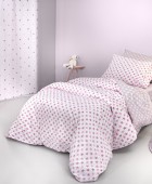 Σετ 2τμχ Παιδική Παπλωματοθήκη Cosmos Pudra 165x225 Παιδικές Παπλωματοθήκες