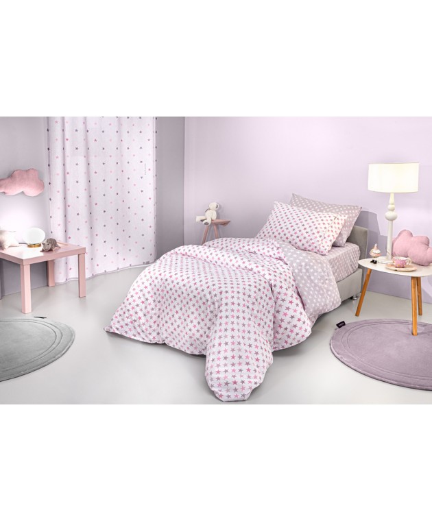 Σετ 2τμχ Παιδική Παπλωματοθήκη Cosmos Pudra 165x225 Παιδικές Παπλωματοθήκες