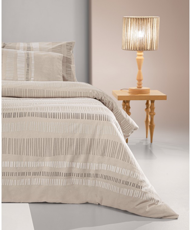 Σετ 4τμχ Σεντόνια Nuvola Taupe Flannel 240x265 Σεντόνια Φανελένια Υπέρδιπλα