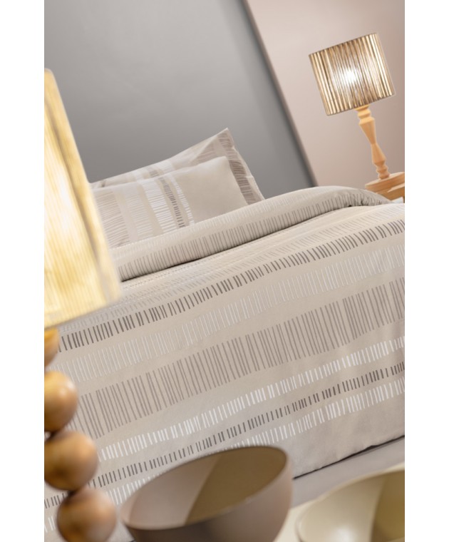 Σετ 4τμχ Σεντόνια Nuvola Taupe Flannel 240x265 Σεντόνια Φανελένια Υπέρδιπλα