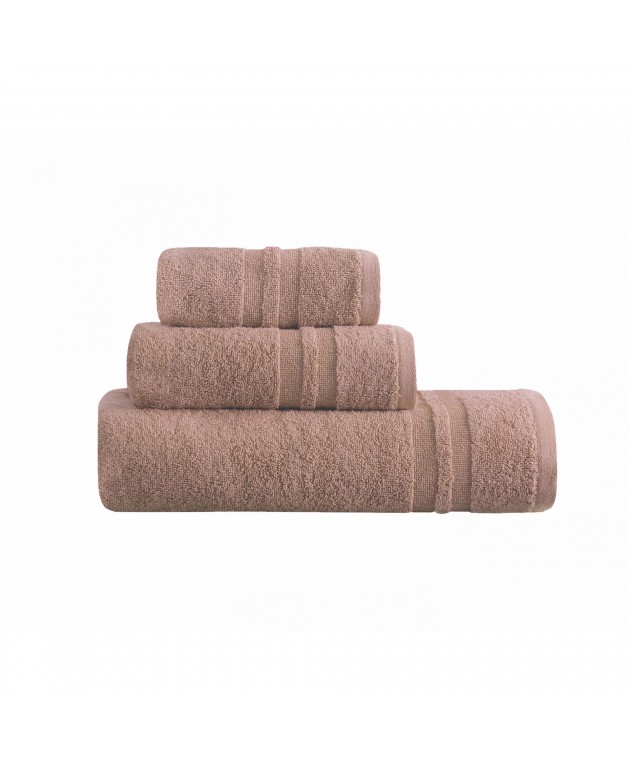 ΣΕΤ ΠΕΤΣΕΤΕΣ DOVE3 BEIGE 90X150CM 50Χ90CM 30X50CM 100% COTTON 550gsm Σετ πετσέτες Mπάνιου