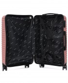 Βαλίτσα Μεσαία Amber Ροζ AM1008 43 x 65 x 25 cm Μεσαίες