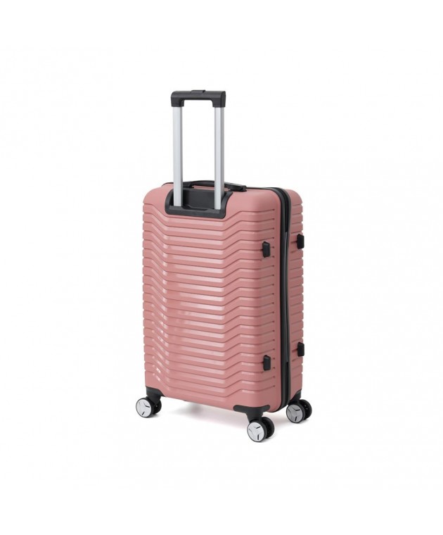 Βαλίτσα Μεσαία Amber Ροζ AM1008 43 x 65 x 25 cm Μεσαίες