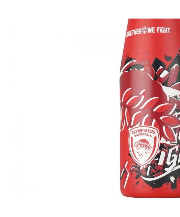 ESTIA ΘΕΡΜΟΣ TRAVEL FLASK OLYMPIACOS BC EDITION TOGETHER WE FIGHT 500ml ΘΕΡΜΟΣ-ΠΑΓΟΥΡΙΑ