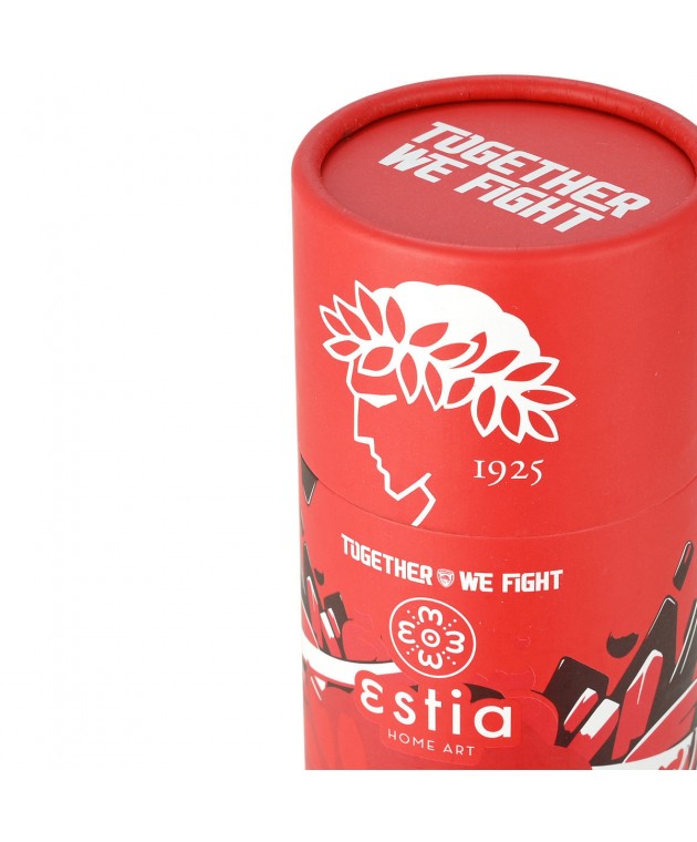 ESTIA ΘΕΡΜΟΣ TRAVEL FLASK OLYMPIACOS BC EDITION TOGETHER WE FIGHT 500ml ΘΕΡΜΟΣ-ΠΑΓΟΥΡΙΑ