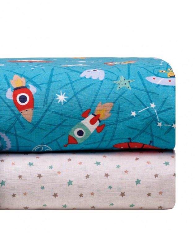 COMET ΣΕΝΤΟΝΙ ΛΙΚΝΟΥ.ΣΕΤ 2 ΤΕΜ 60Χ120 Βρεφικά Σεντόνια Λίκνου-Καλαθούνας