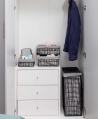 ESTIA ΚΑΛΑΘΙ ΑΠΛΥΤΩΝ NEST 37x22x55cm 2 ΘΕΣΕΩΝ ΜΑΥΡΟ Καλάθια Απλύτων