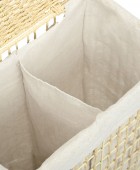 ESTIA ΚΑΛΑΘΙ ΑΠΛΥΤΩΝ NEST 37x22x55cm 2 ΘΕΣΕΩΝ ΜΠΕΖ Καλάθια Απλύτων