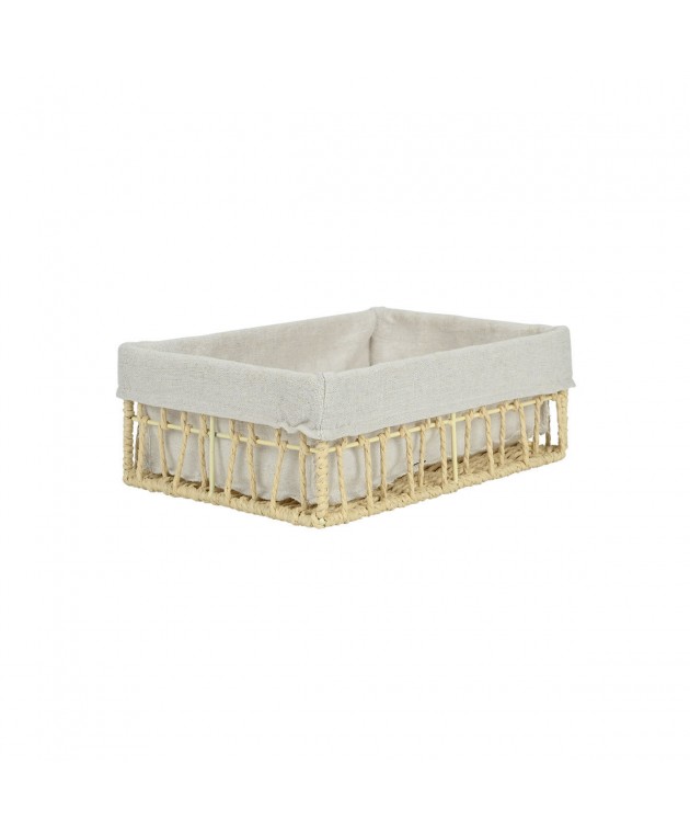 ESTIA ΚΑΛΑΘΙ ΑΠΟΘΗΚΕΥΣΗΣ & ΟΡΓΑΝΩΣΗΣ NEST 28×20×10cm ΜΠΕΖ Διακοσμητικά Καλάθια-Κουτιά