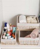 ESTIA ΚΑΛΑΘΙ ΑΠΟΘΗΚΕΥΣΗΣ & ΟΡΓΑΝΩΣΗΣ NEST 32×24×12cm ΜΠΕΖ Διακοσμητικά Καλάθια-Κουτιά