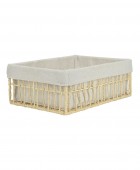 ESTIA ΚΑΛΑΘΙ ΑΠΟΘΗΚΕΥΣΗΣ & ΟΡΓΑΝΩΣΗΣ NEST 32×24×12cm ΜΠΕΖ Διακοσμητικά Καλάθια-Κουτιά