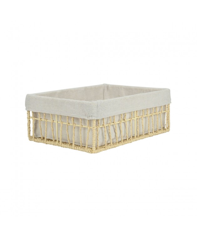 ESTIA ΚΑΛΑΘΙ ΑΠΟΘΗΚΕΥΣΗΣ & ΟΡΓΑΝΩΣΗΣ NEST 32×24×12cm ΜΠΕΖ Διακοσμητικά Καλάθια-Κουτιά