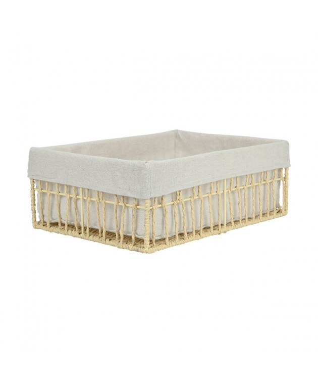 ESTIA ΚΑΛΑΘΙ ΑΠΟΘΗΚΕΥΣΗΣ & ΟΡΓΑΝΩΣΗΣ NEST 36×27×13cm ΜΠΕΖ Διακοσμητικά Καλάθια-Κουτιά