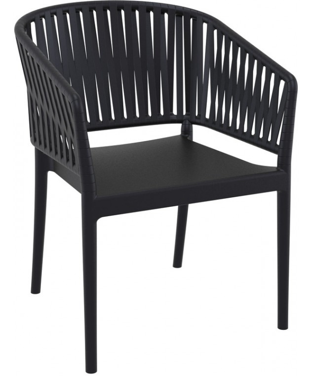 PORTOFINO BLACK ΠΟΛΥΘΡΟΝΑ ΠΟΛ/ΝΙΟΥ  58X58X80εκ. Πολυθρόνες