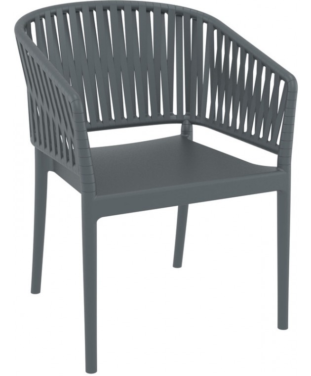 PORTOFINO DARK GREY ΠΟΛΥΘΡΟΝΑ ΠΟΛ/ΝΙΟΥ 58X58X80εκ. Πολυθρόνες