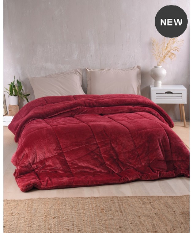  Κουβερτοπάπλωμα μονό (160Χ220) TILTY BORDEAUX, RYTHMOS HOME Κουβερτοπαπλώματα Μονά