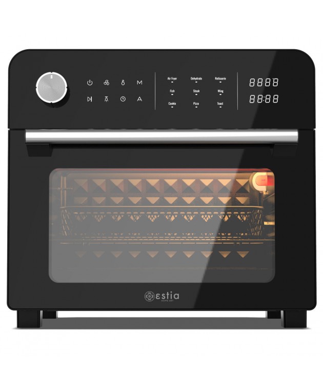 ESTIA ΦΡΙΤΕΖΑ ΑΕΡΟΣ - ΦΟΥΡΝΑΚΙ TITAN CHEF 1700w 23lt ΜΕ 9 ΠΡΟΓΡΑΜΜΑΤΑ ΜΑΓΕΙΡΕΜΑΤΟΣ ΝΕΕΣ ΑΦΙΞΕΙΣ