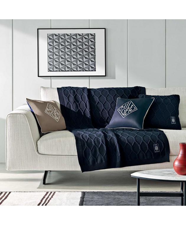 ΚΟΥΒΕΡΤΑΚΙ ΚΑΝΑΠΕ  ΜΟΝΟΘΕΣΙΟ  ΤWΙSΤ DΕCΟS 1 ΤΕΜ ΜΠΛΕ (ΝΑVΥ ) 130Χ170CΜ 100% ΟRGΑΝΙC CΟΤΤΟΝ   ΤΟΜΜΥ Η Κουβέρτες Kαναπέ