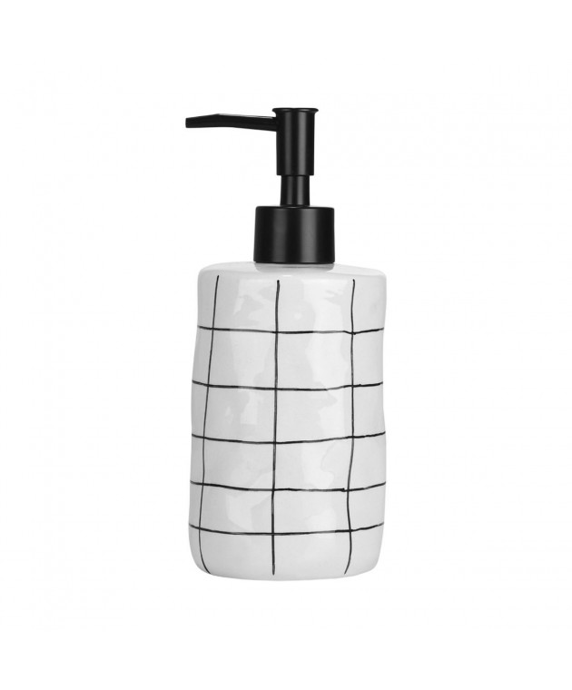 ESTIA ΑΝΤΛΙΑ ΣΑΠΟΥΝΙΟΥ CAGE ΚΕΡΑΜΙΚΗ 400ml 7.5x18cm Δοχείο Κρεμοσάπουνου