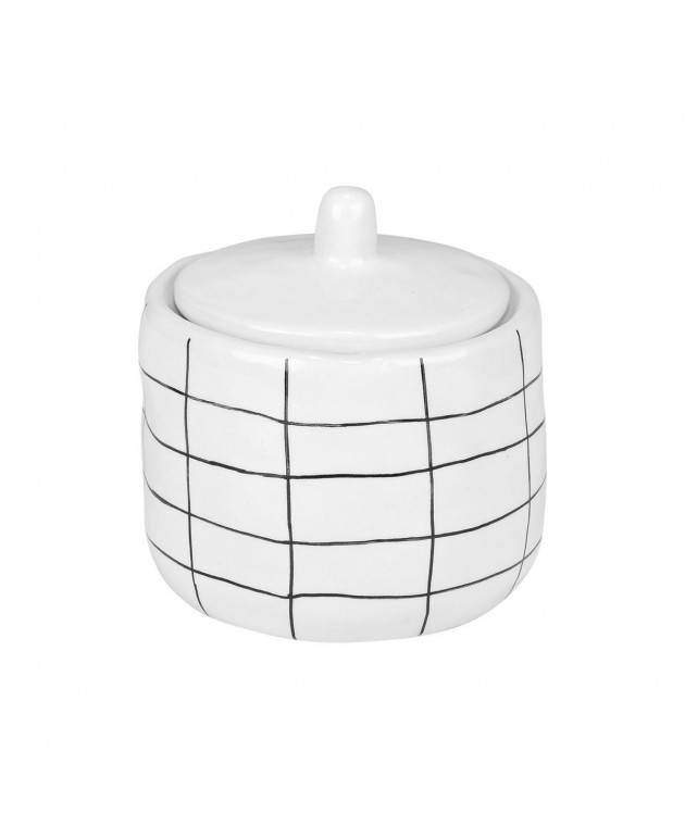 ESTIA ΔΟΧΕΙΟ ΓΙΑ ΒΑΜΒΑΚΙ CAGE ΚΕΡΑΜΙΚΟ 11x11cm Βαμβακοθήκες