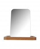 ESTIA ΚΑΘΡΕΦΤΗΣ ΕΠΙΤΡΑΠΕΖΙΟΣ ALLURE ΜΕ ΞΥΛΙΝΗ ΒΑΣΗ 7.5x12.5x18cm Καθρέφτες