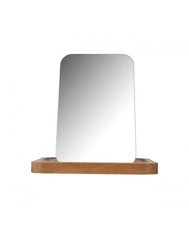 ESTIA ΚΑΘΡΕΦΤΗΣ ΕΠΙΤΡΑΠΕΖΙΟΣ ALLURE ΜΕ ΞΥΛΙΝΗ ΒΑΣΗ 7.5x12.5x18cm Καθρέφτες