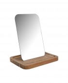 ESTIA ΚΑΘΡΕΦΤΗΣ ΕΠΙΤΡΑΠΕΖΙΟΣ ALLURE ΜΕ ΞΥΛΙΝΗ ΒΑΣΗ 7.5x12.5x18cm Καθρέφτες