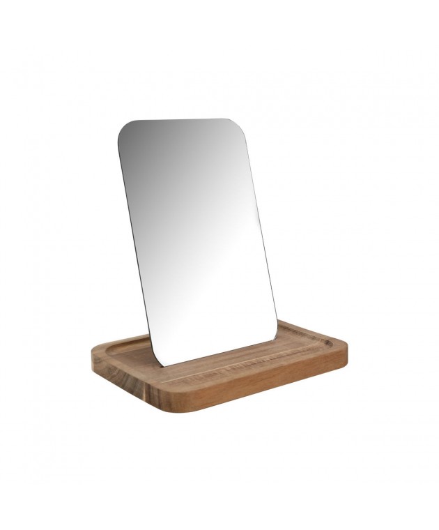ESTIA ΚΑΘΡΕΦΤΗΣ ΕΠΙΤΡΑΠΕΖΙΟΣ ALLURE ΜΕ ΞΥΛΙΝΗ ΒΑΣΗ 7.5x12.5x18cm Καθρέφτες