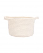 ESTIA ΚΑΛΑΘΙ ΚΡΕΜΑΣΤΟ BLANCA 20x20x15cm ΛΕΥΚΟ Διακοσμητικά Καλάθια-Κουτιά