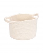 ESTIA ΚΑΛΑΘΙ ΚΡΕΜΑΣΤΟ BLANCA 20x20x15cm ΛΕΥΚΟ Διακοσμητικά Καλάθια-Κουτιά