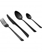 ESTIA ΣΕΤ ΜΑΧΑΙΡΟΠΙΡΟΥΝΑ EDGE BLACK ΑΝΟΞΕΙΔΩΤΟ ΑΤΣΑΛΙ 18/0 ΜΑΥΡΟ MAT 24 ΤΕΜ. Μαχαιροπίρουνα