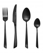 ESTIA ΣΕΤ ΜΑΧΑΙΡΟΠΙΡΟΥΝΑ EDGE BLACK ΑΝΟΞΕΙΔΩΤΟ ΑΤΣΑΛΙ 18/0 ΜΑΥΡΟ MAT 24 ΤΕΜ. Μαχαιροπίρουνα