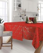 DAS HOME 0574 CHRISTMAS ΤΡΑΠΕΖΟΜΑΝΤΗΛΟ 140Χ180 ΚΟΚΚΙΝΟ, ΠΡΑΣΙΝΟ Τραπεζομάντηλα Χριστουγεννιάτικα