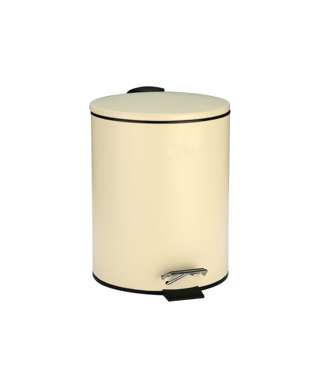 ESTIA ΧΑΡΤΟΔΟΧΕΙΟ ΜΠΑΝΙΟΥ CLASSIC SOFT CLOSE 5lt ΜΑΤ IVORY Καλάθια Απορριμμάτων