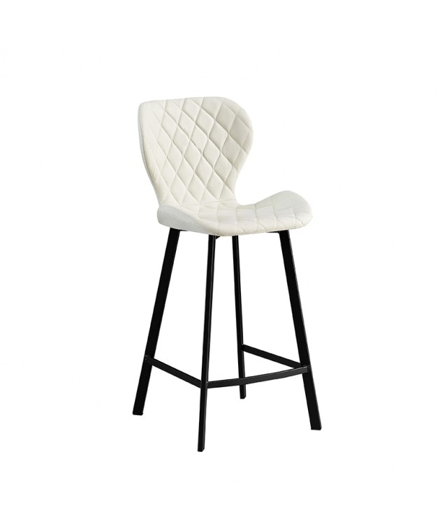 Σκαμπό 66εκ. Μπαρ 2τμχ Martin Off White Ύφασμα 45x49x66-98εκ. ΣΚΑΜΠΟ